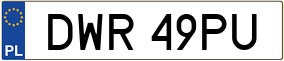 Truck License Plate